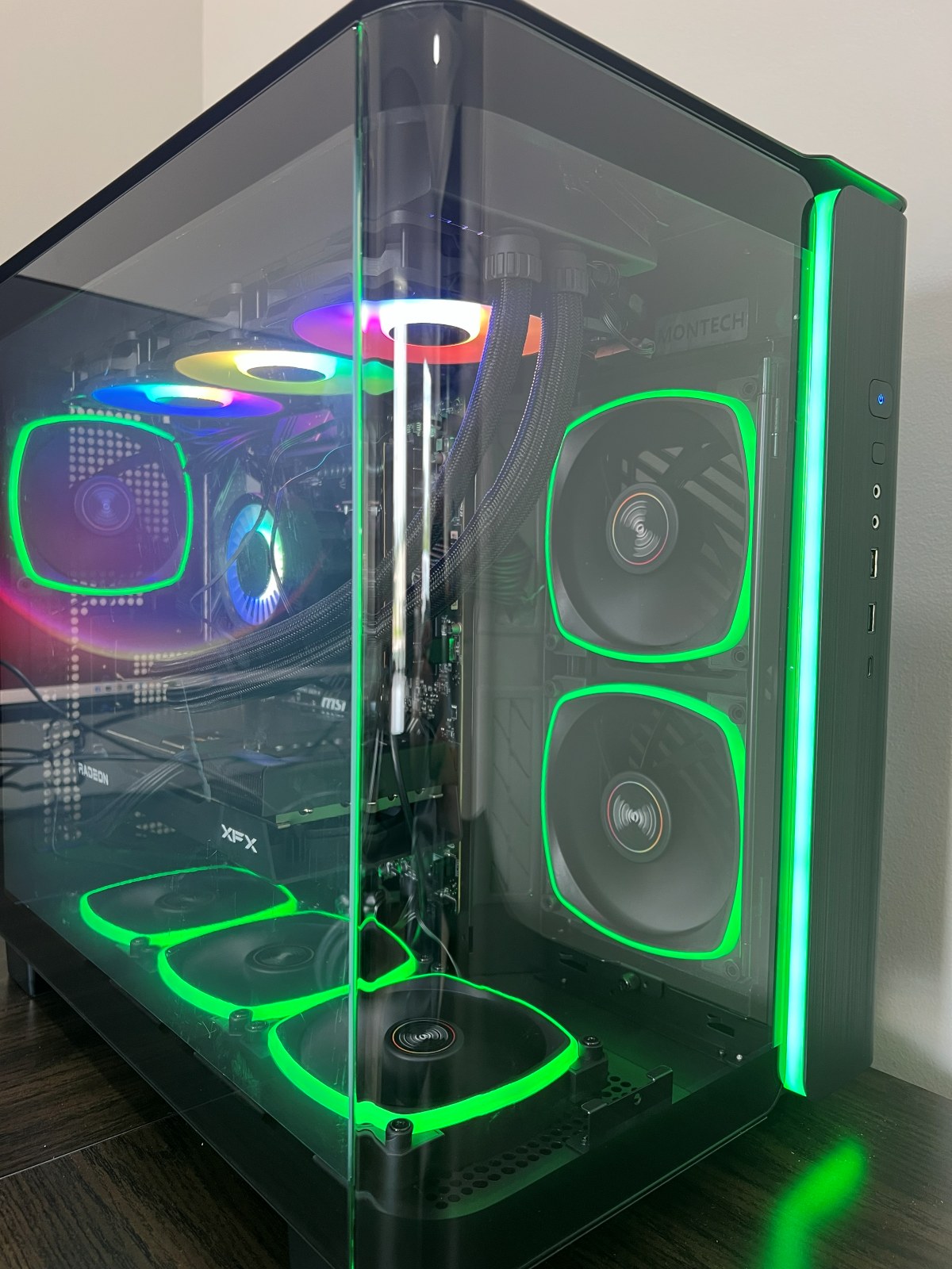 The finished workstation before deployment.